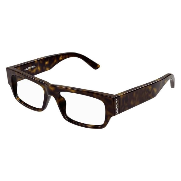 New Authentic  BALENCIAGA Everyday Havana Square BB0304O 002 Glasses Women - Picture 1 of 4